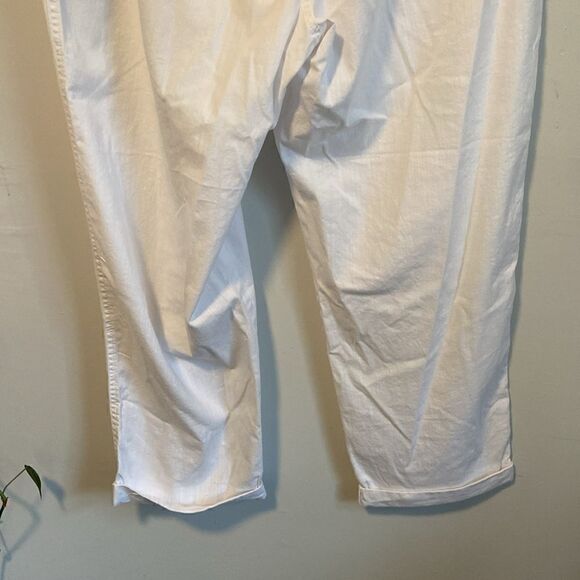 LOFT Outlet White Lightweight Cotton Drawstring Waist Pants Size XL NEW - Picture 6 of 9